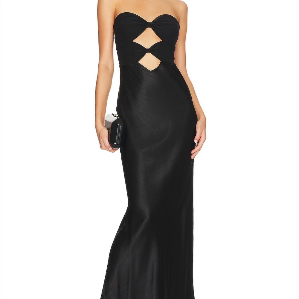 Bec + Bridge Halle Strapless Maxi Dress in Black